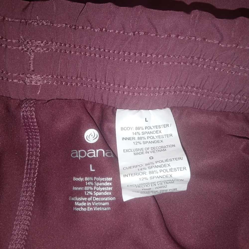 Apana Mauve Tennis Skort Size L - Picture 3 of 3